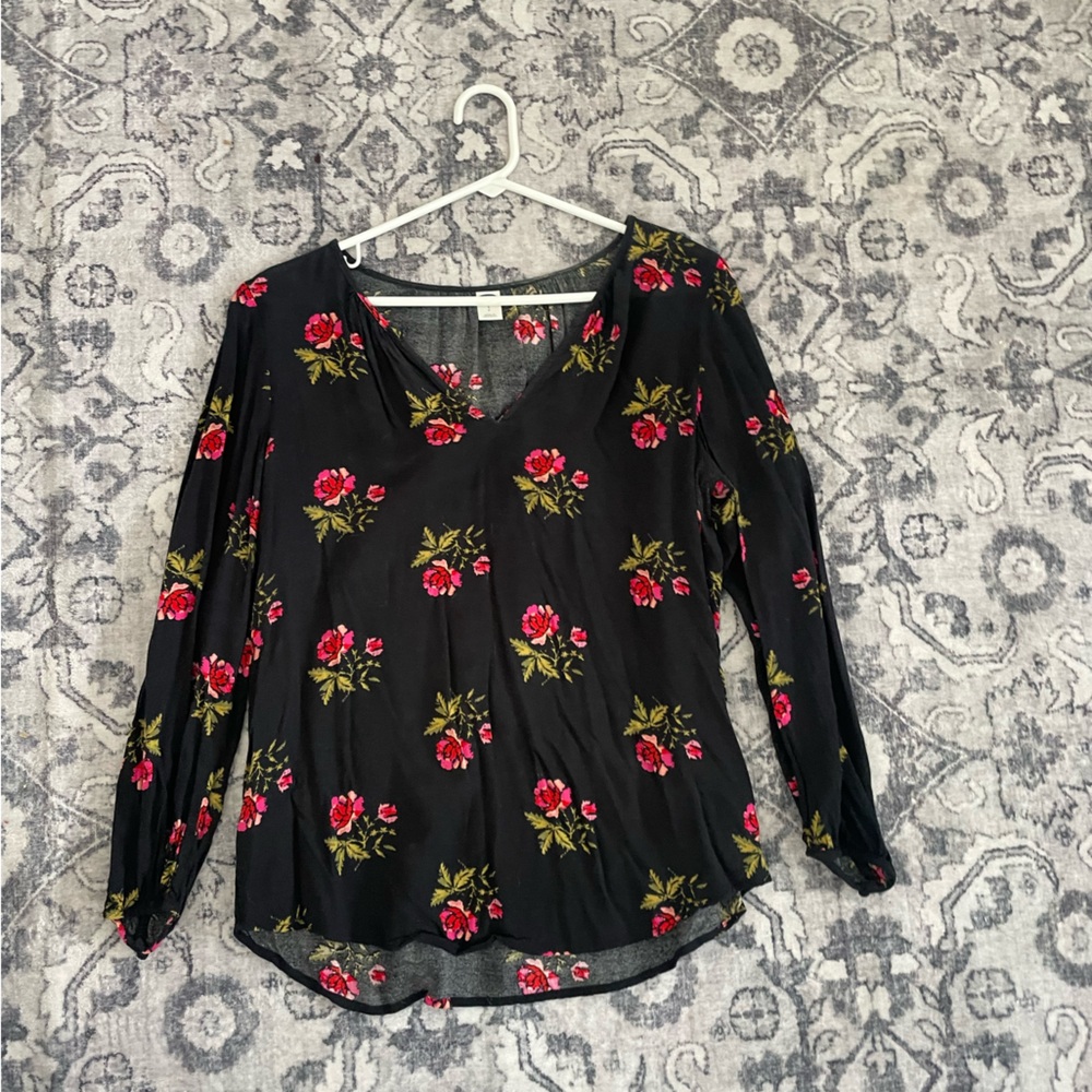 Rose Pattern Blouse